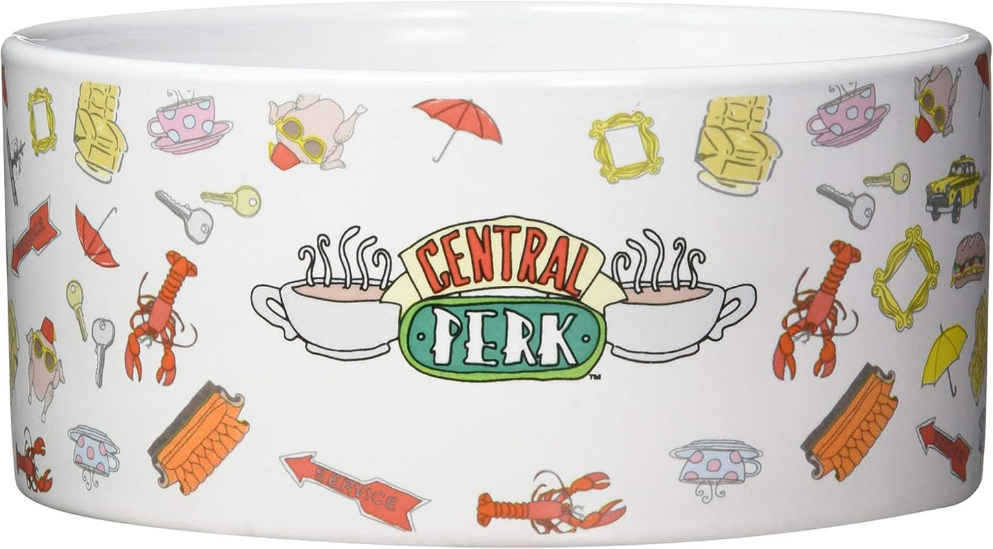 Warner Bros Friends TV Show Joey Doesn'T Share Food Ceramic Dog Food Bowl